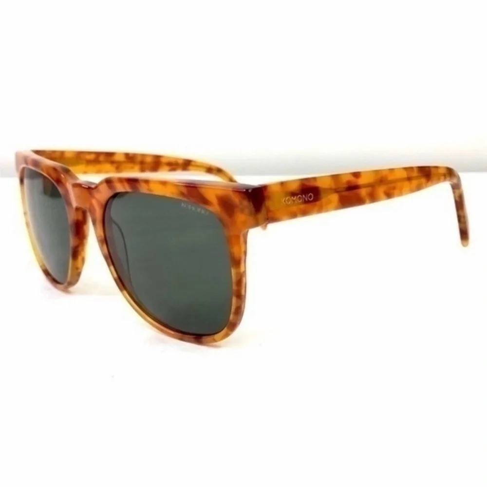 NEW Komono Tortoise Shell Sunglasses brown orange Riviera Caramel Demi